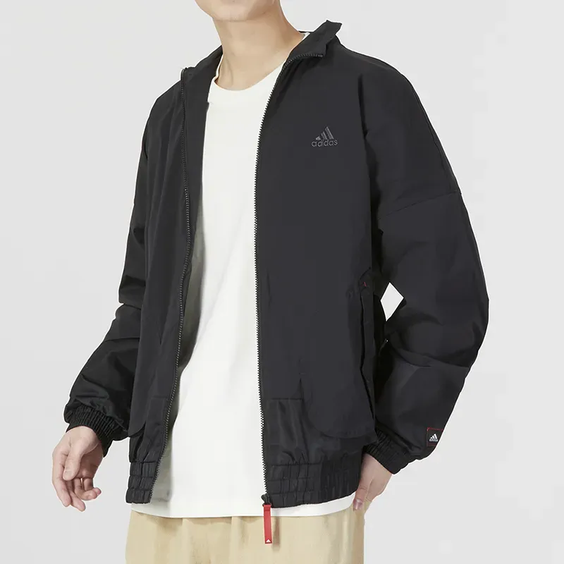 Adidas Jackets Coats Men's Black Shopping Bag-2