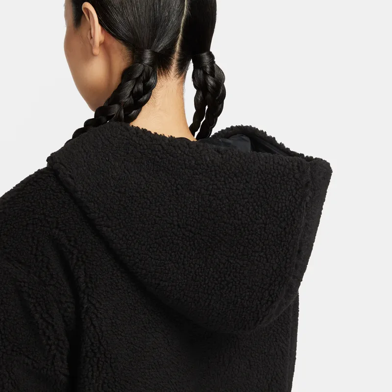Nike Dragon New Year's Collection SPORTSWEAR Velvet feel Coat Women's Black-3