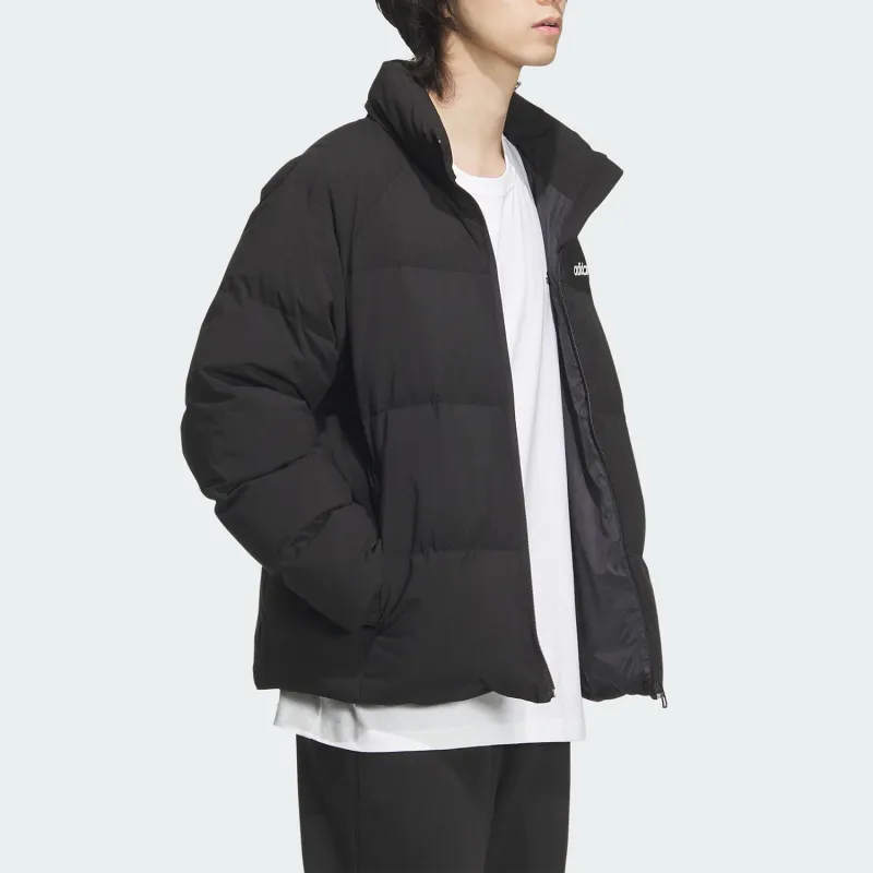 Adidas Down Jacket Unisex Black Comes With Necklace-3