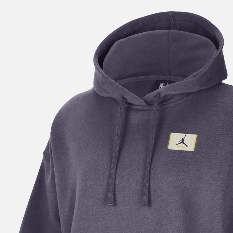 Nike x NBA Los Angeles LakersCourtside Jumpman Sweatshirt Women's Dark Purple-3