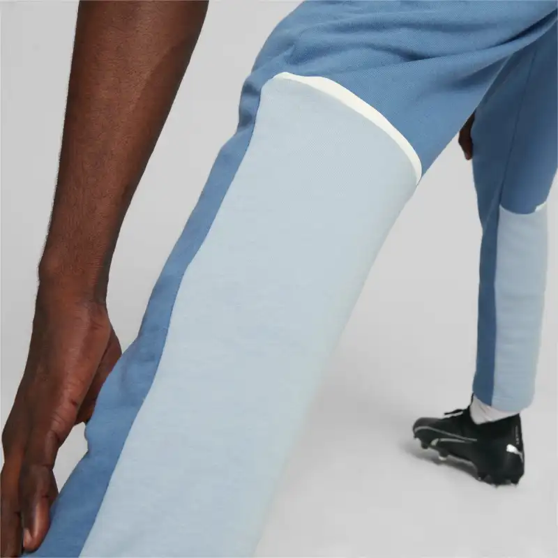PUMA MCFC Knitted Sweatpants Men's Washed Blue-4