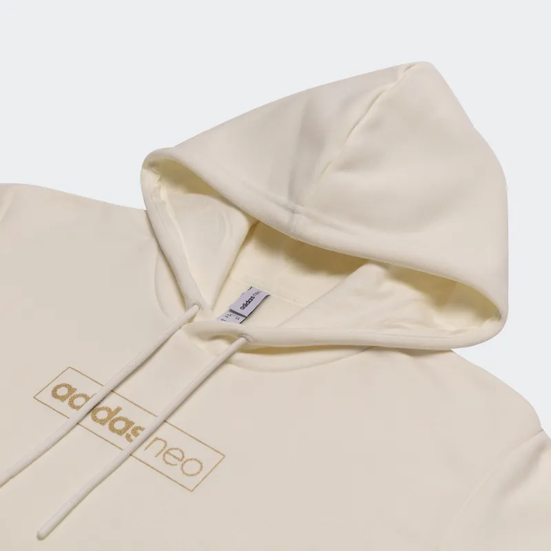 Adidas Neo M Fav Dec Hdy Logo Sweatshirt Men's Jade White-2