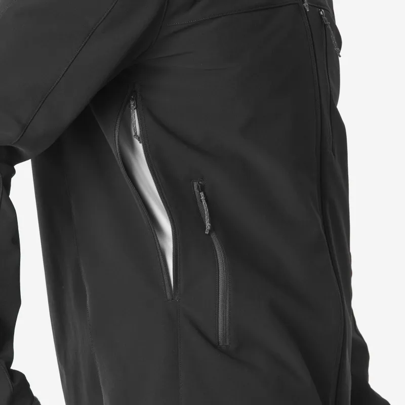 DECATHLON Waterproof And Breathable Warm Windbreaker Jacket Men's Smoked Black-5