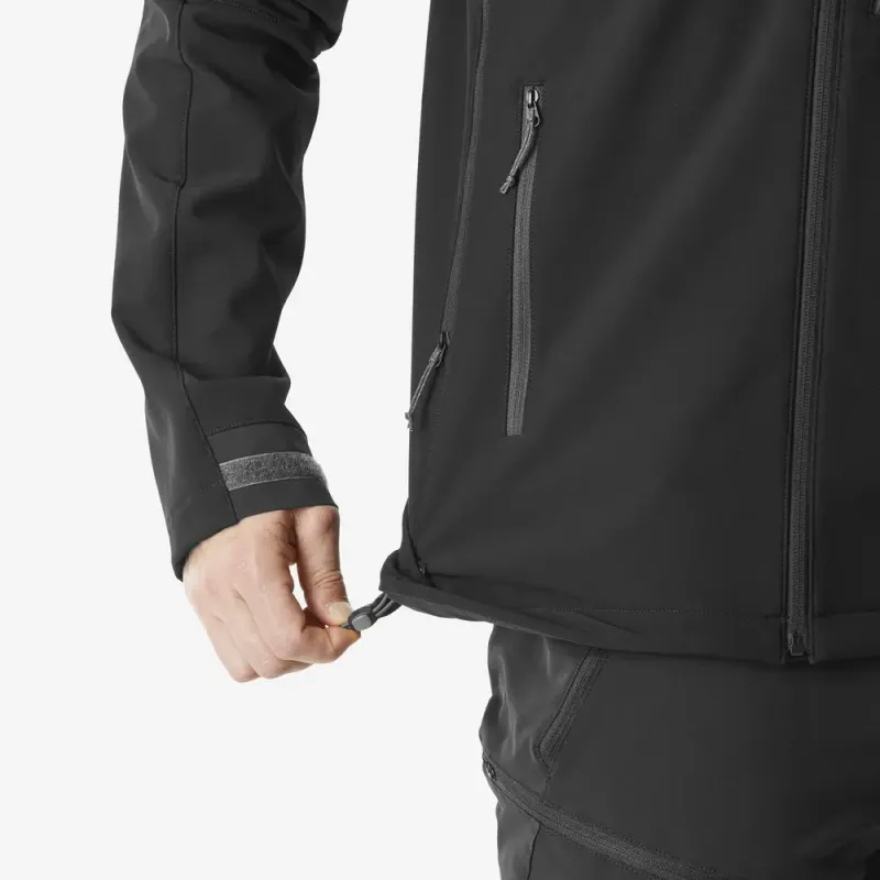 DECATHLON Waterproof And Breathable Warm Windbreaker Jacket Men's Smoked Black-3