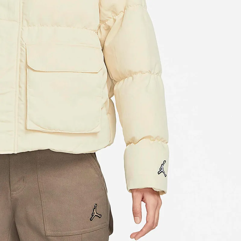 Jordan Down Jacket Unisex Light Yellow Shopping Bag Included-3
