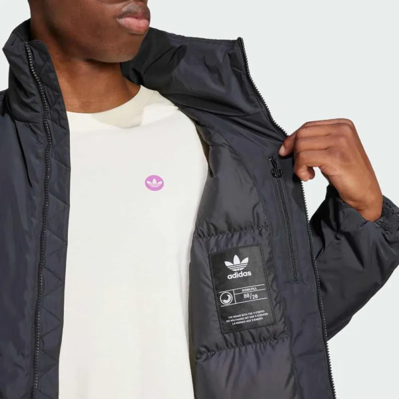 Adidas Originals Clover Series Outfit FW24 Down Jacket Men's Black-4