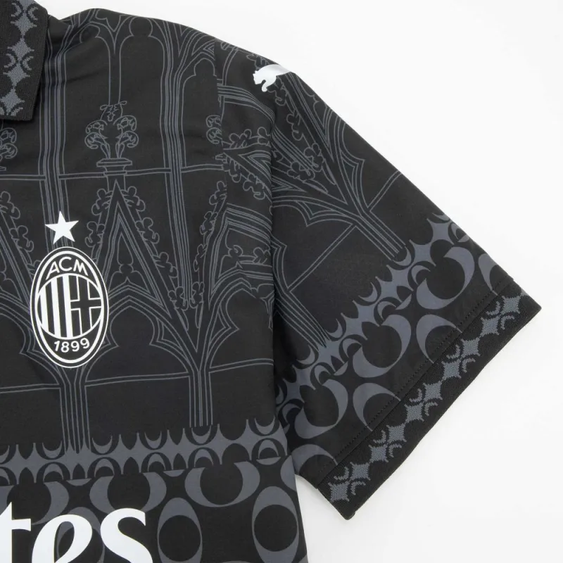 PUMA X Pleasures Ac Milan 2023/24 Dark Version Authentic Jersey Imported Version-3