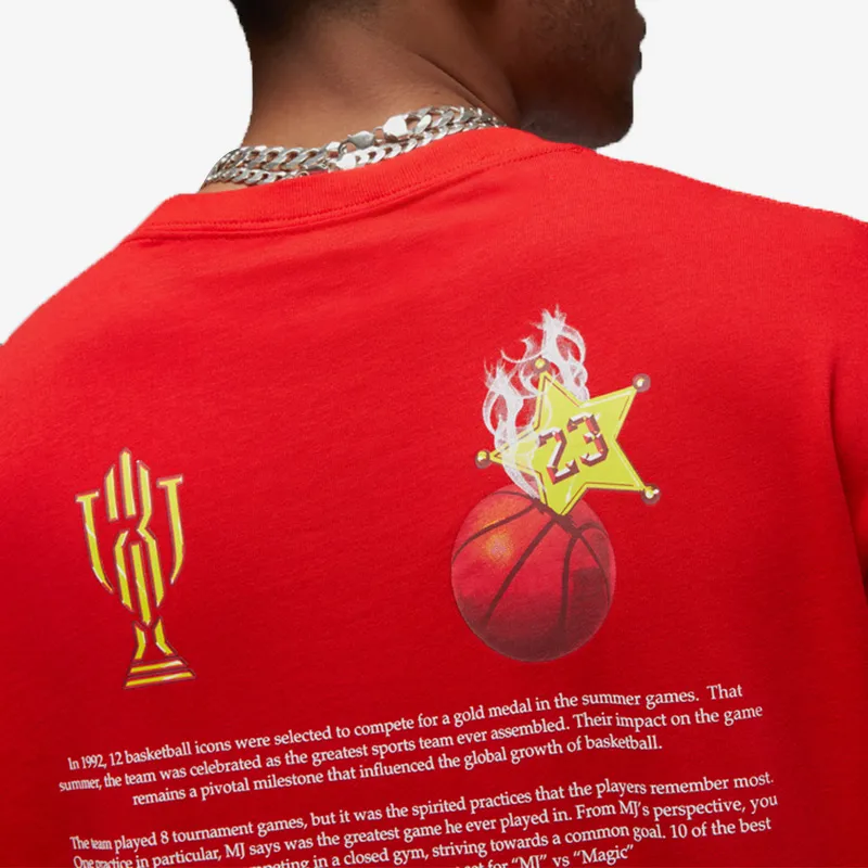 Jordan T Shirts Men Red-2