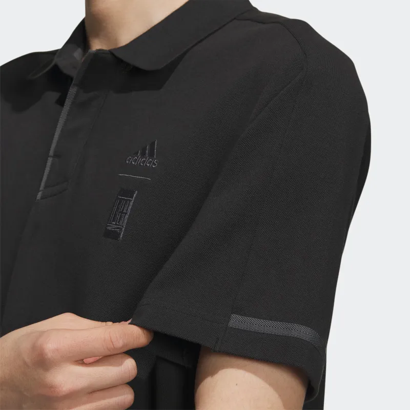 Adidas Wuji Series Polo Shirts Men Black-4