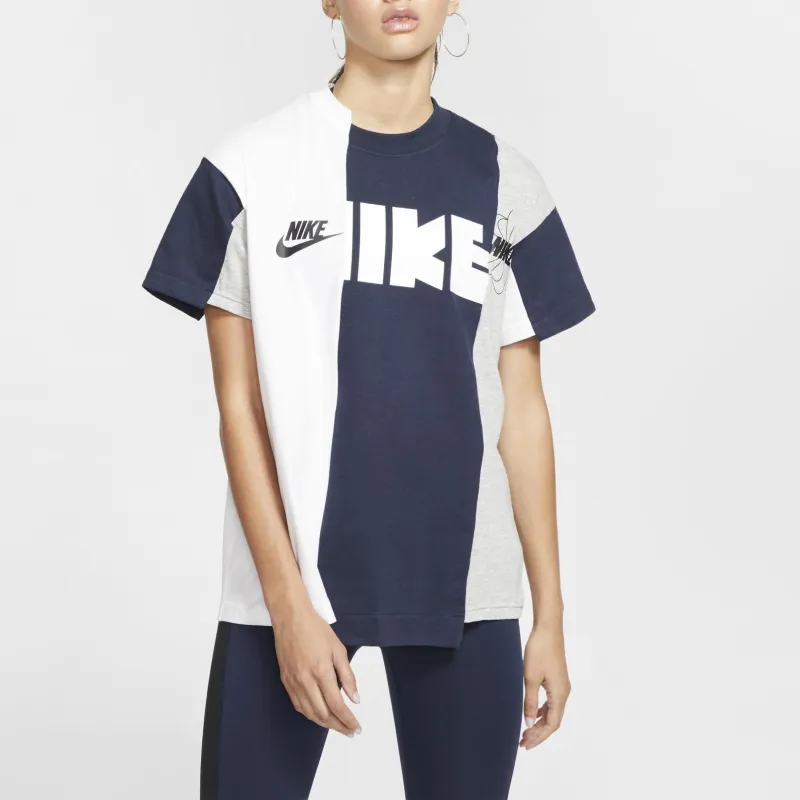 Nike X Sacai Tee Grey/Navy-2