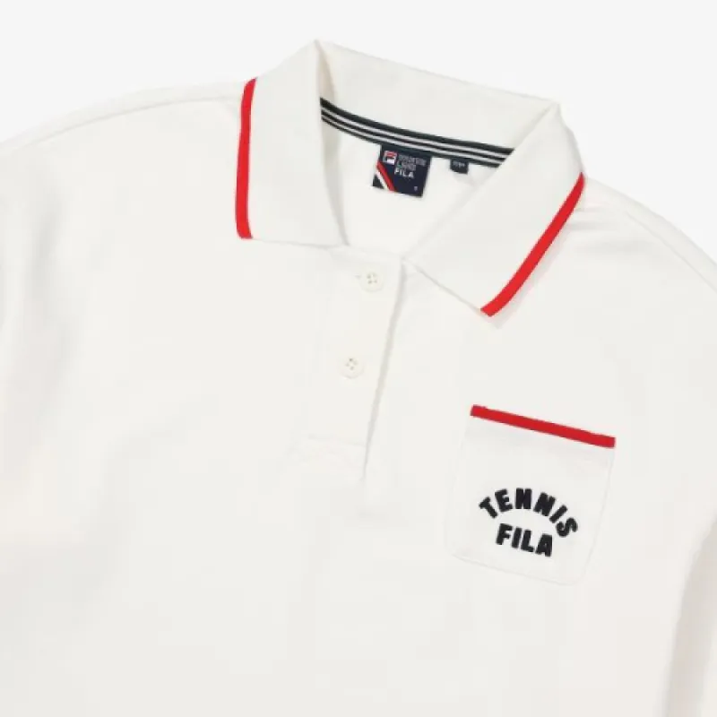 FILA Polo Shirts Women's White-3