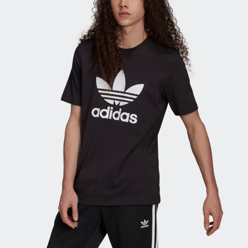 Adidas Originals Trefoil Logo print Cotton T shirt-1