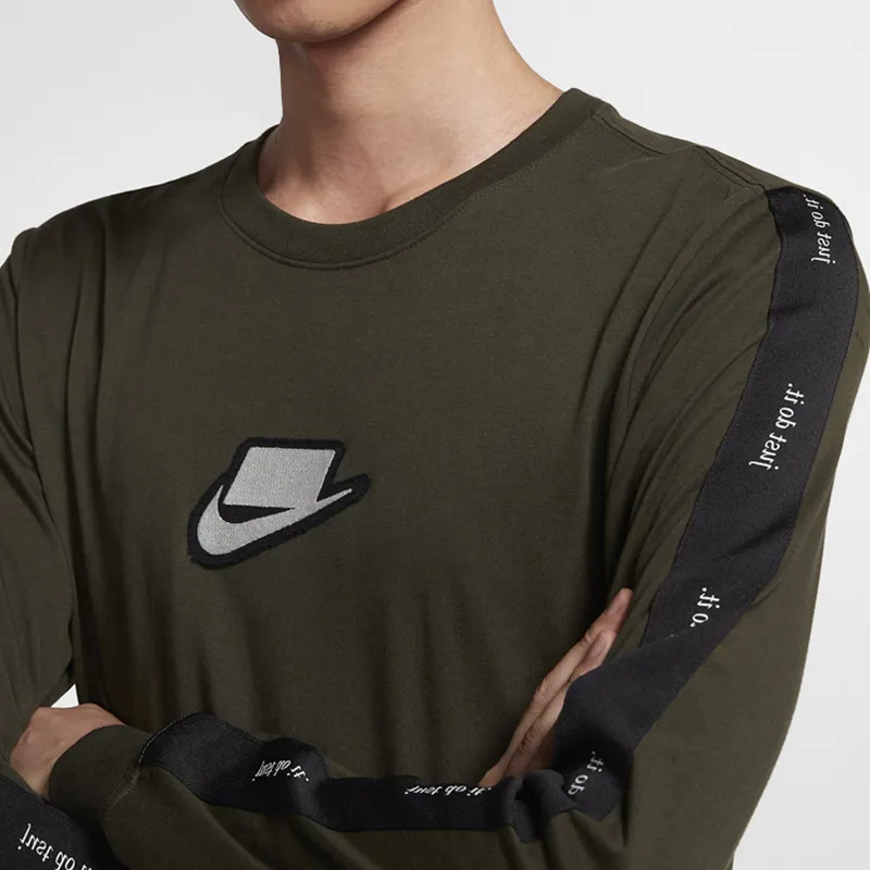 Nike T Shirts Men Green-4