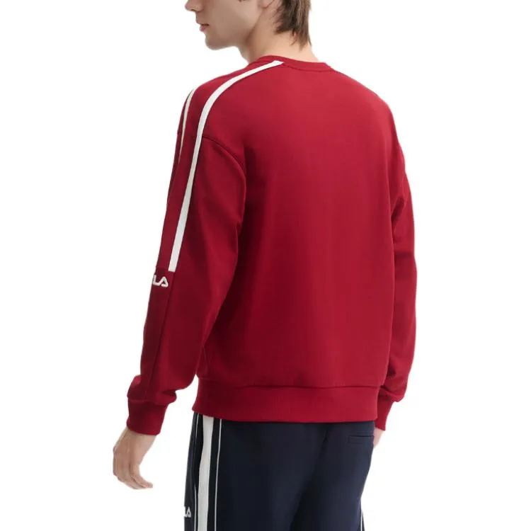 FILA ORIGINALE Sweatshirt Men's Slightly Tipsy Burgundy-3