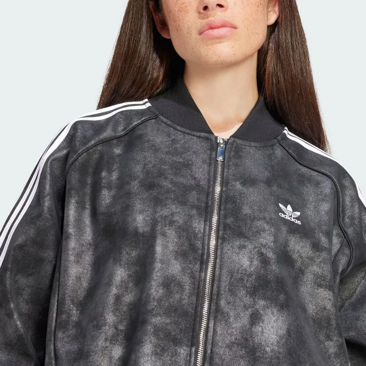 Adidas Originals Premium Sst Luxe Track Top Jackets Coats Women's Black-3