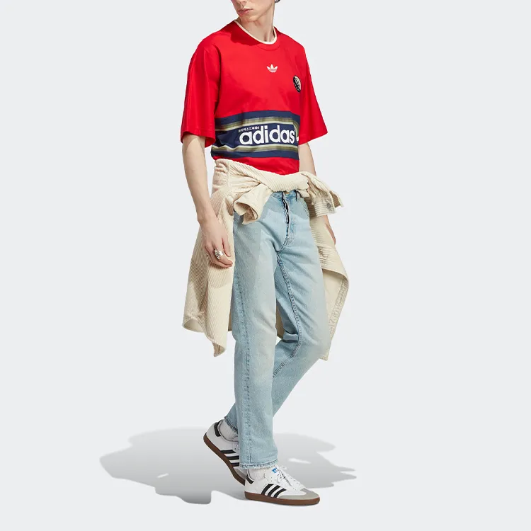 Adidas Originals BLOKEPOP T Shirt Men's Light Scarlet-3