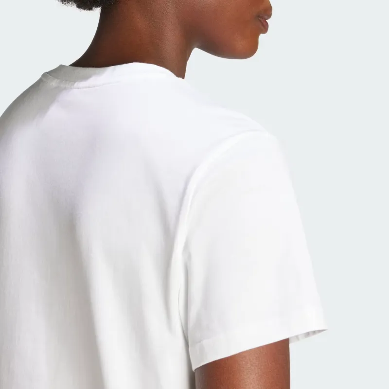 Adidas Women's Beach Graphic T Shirt White-4