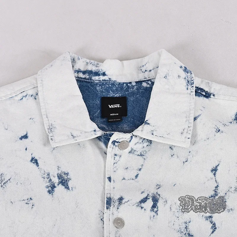 Vans Jackets Men Blue With White Lettering-5