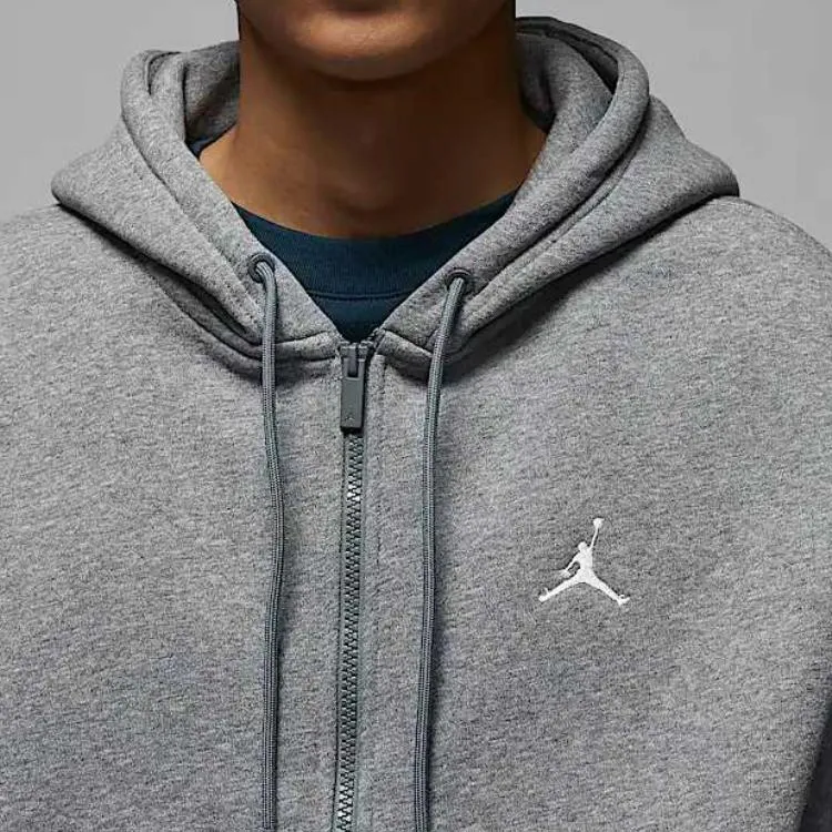 Jordan Brooklyn Fleece SS25 Sweatshirt Men's Carbon Gray/Sail White-5