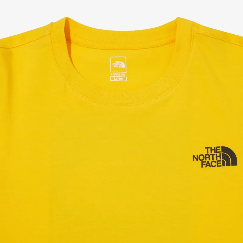 THE NORTH FACE Cotton Nse Box Logo S/S R/Tee Yellow Korea Version-2