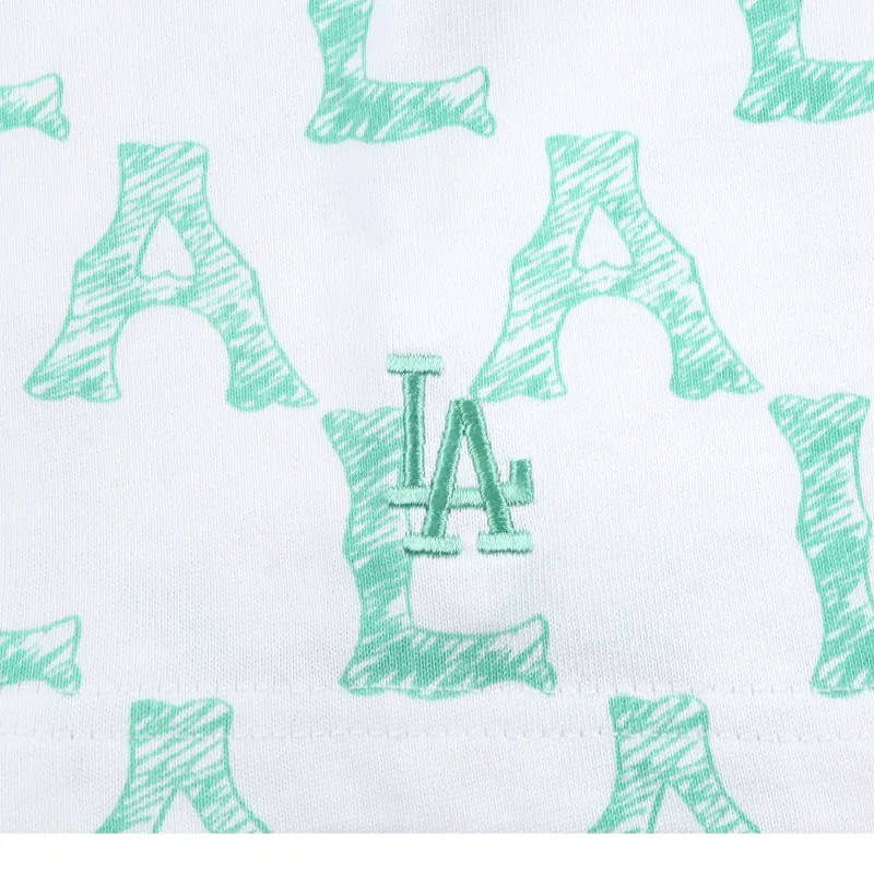 MLB Los Angeles Dodgers T Shirts Unisex Green-4