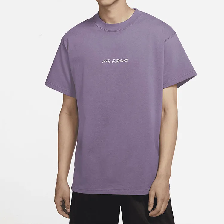 Jordan T-Shirt Men's Gray Purple-2