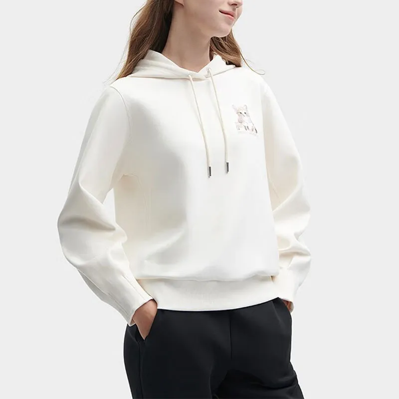 FILA Sweatshirts Women's Light Beige White-2
