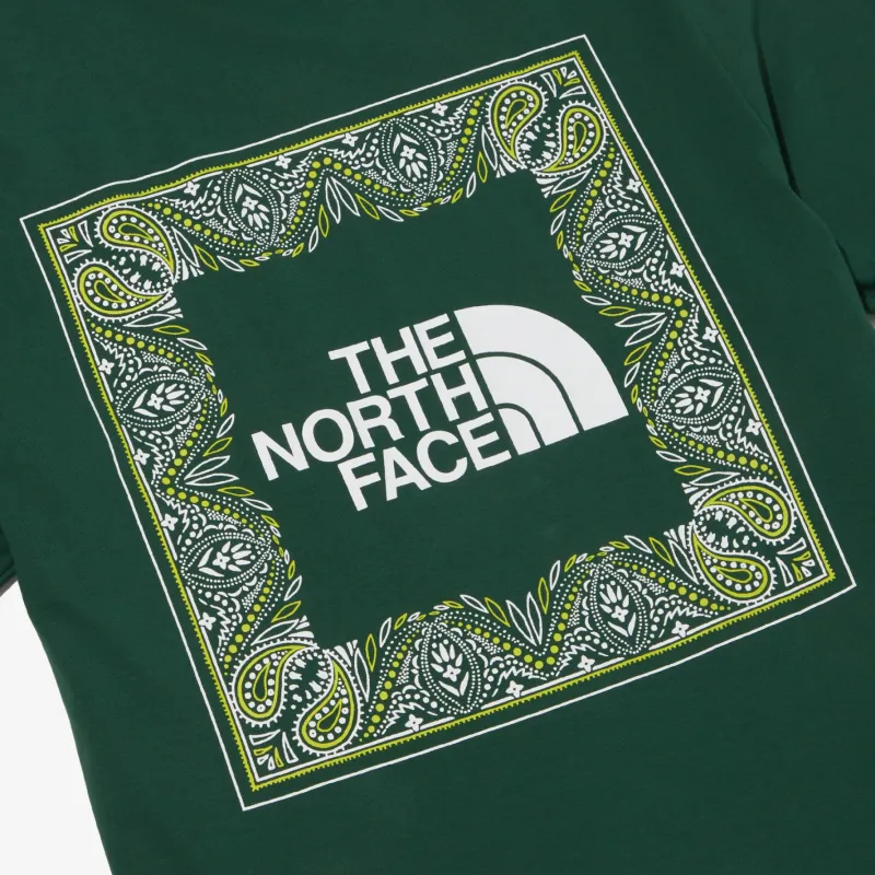THE NORTH FACE Cashew Flower Collection T-Shirt Men's Green-2