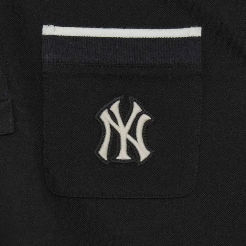 MLB New York Yankees Polo Shirts Unisex Black-3