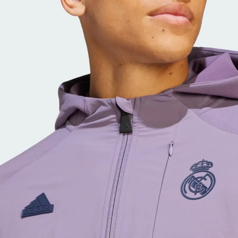 Adidas Real Madrid Designed For Gameday Full Zip Hoodie-4