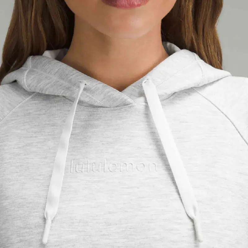 Lululemon Smooth Spacer SS24 Emboss Sweatshirt Women's Light Gray With A Hint Of Mixed Colors-3