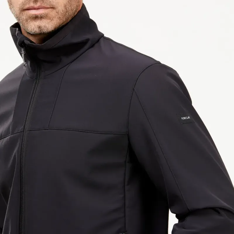 DECATHLON MT100 FORCLAZ WINDWARM Jackets & Coats Men's Black/Carbon Gray-3