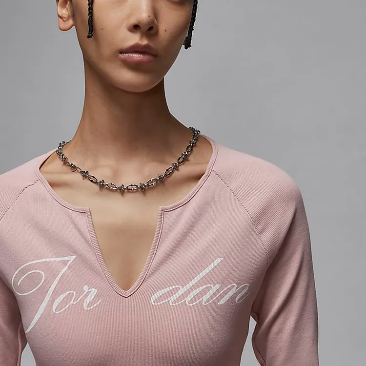 Jordan T Shirts Women's Pink-3