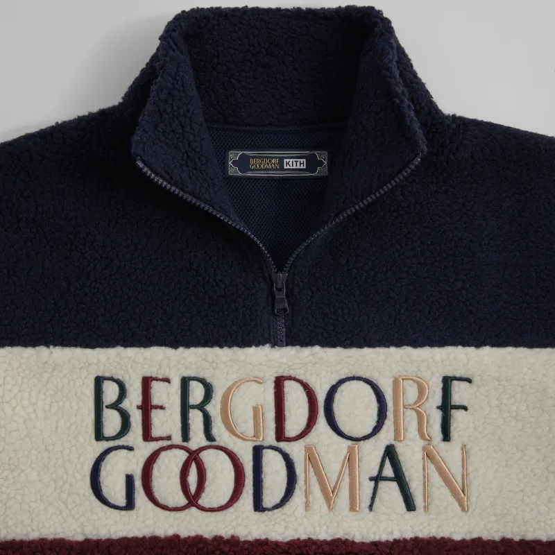 KITH For Bergdorf Goodman Heavy Sherpa Quarter Zip-2