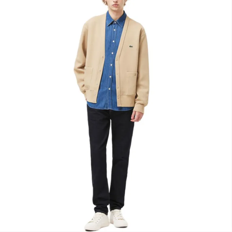 LACOSTE Knitwear Men's Milk Coffee-1