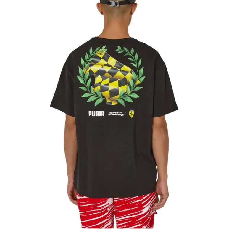 PUMA Scuderia Ferrari T-Shirts Men Black-3
