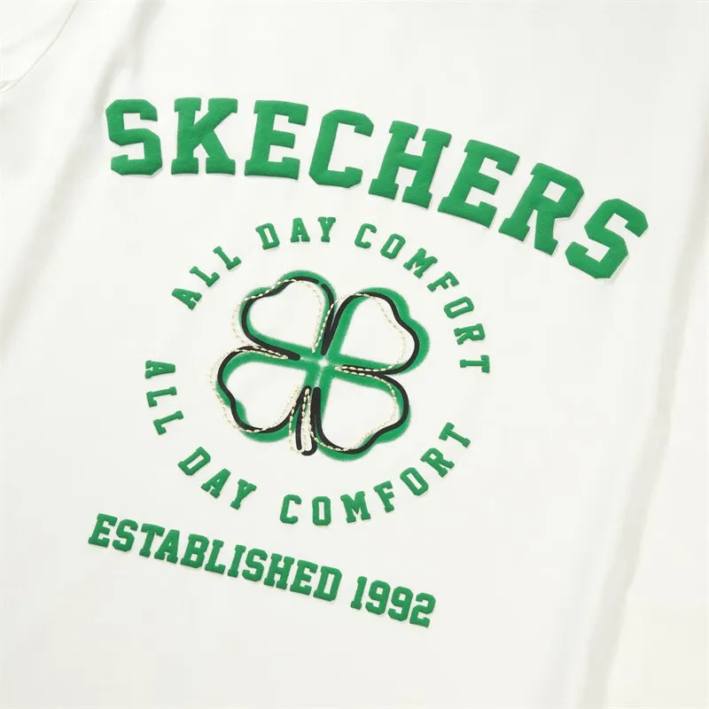 Skechers Colorful T Shirt Men's Marshmallow White-3