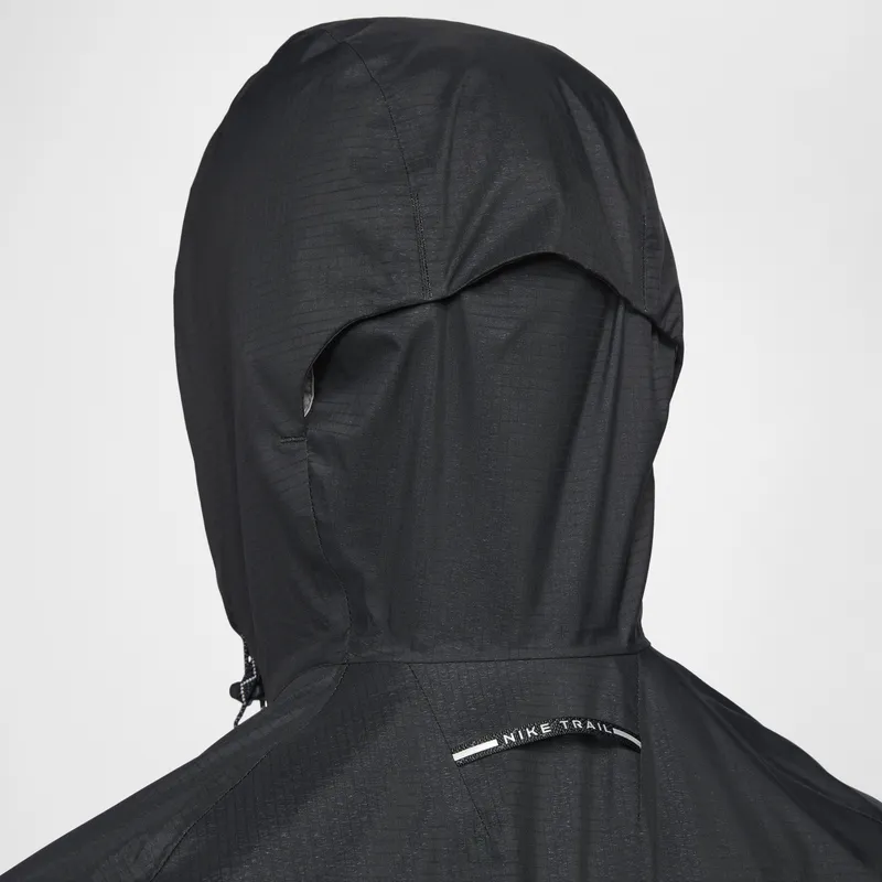 Nike Water Resistant Windproof Breathable Windbreaker Jacket Men's Black/Mountain Peak White-3