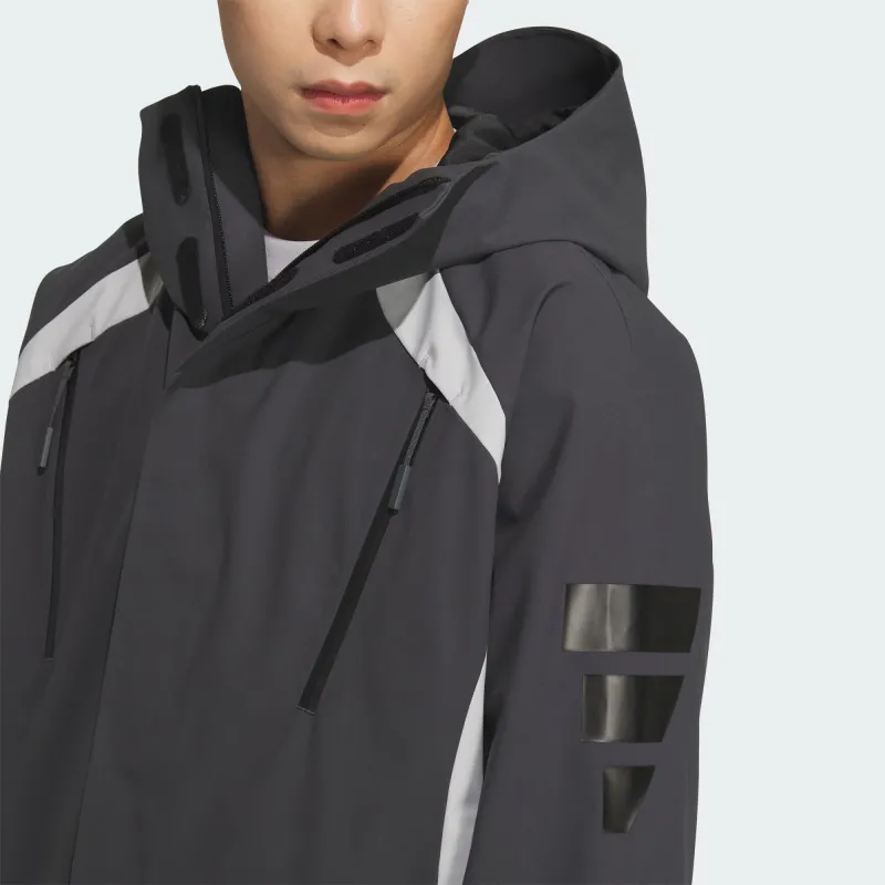 Adidas FOS FUTURE STYLE WOVEN Jackets Coats Men's Carbon Black-3