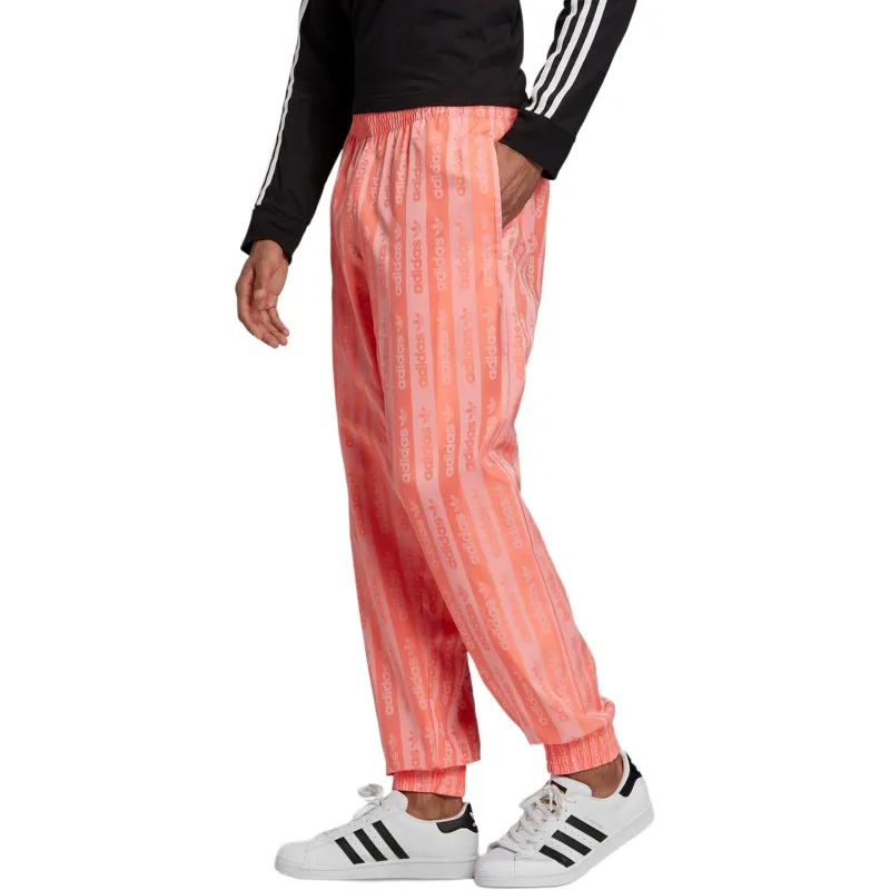 Adidas Originals Casual Pants Men's Orange Pink-4