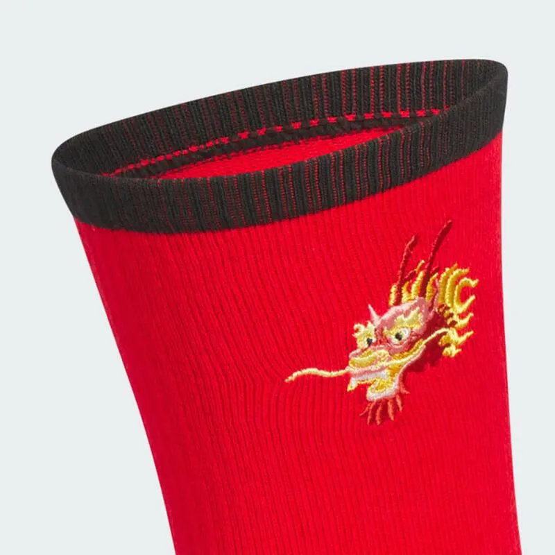 Adidas Mid Calf Socks Unisex 1 Pack Light Scarlet-1