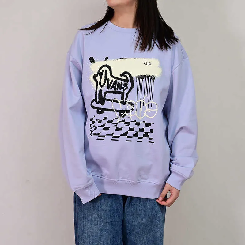 Vans Sweatshirt Women's Light Purple-2