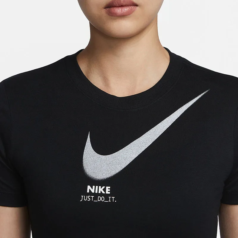 Nike Crop Tops Women's Black-3