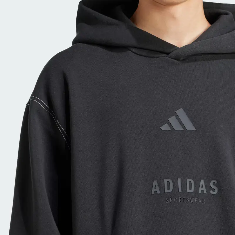 Adidas Free Shipping With AdiClub All Szn Fleece Graphic Hoodie-4