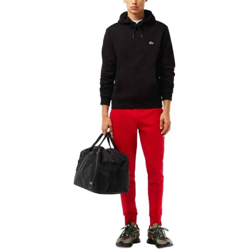 LACOSTE Logo Embroidered Drawstring Hoodie-1