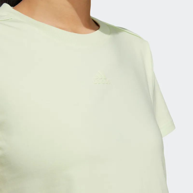 Adidas Regular T Shirt Women's Lime Green-4