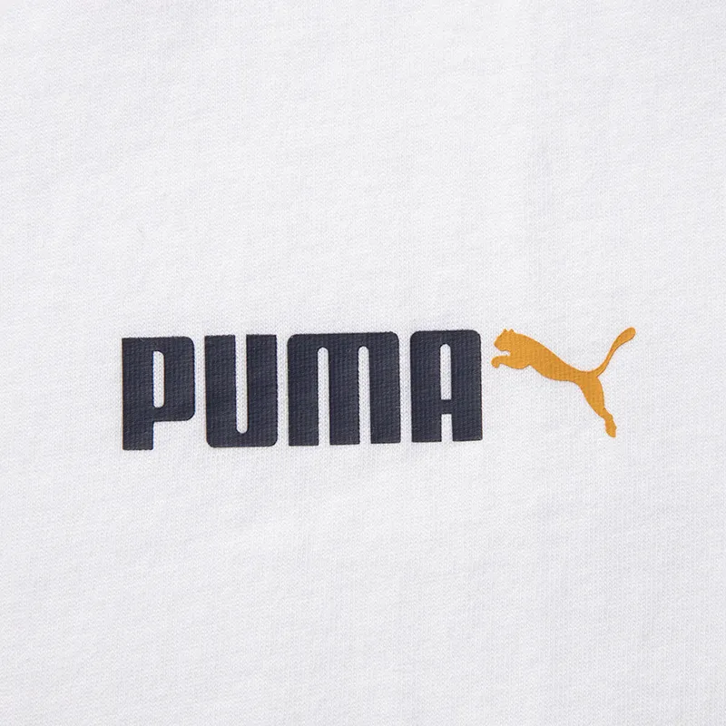 PUMA ESS 2 COLOR SMALL NO. 2 LOGO T Shirt Unisex White-2