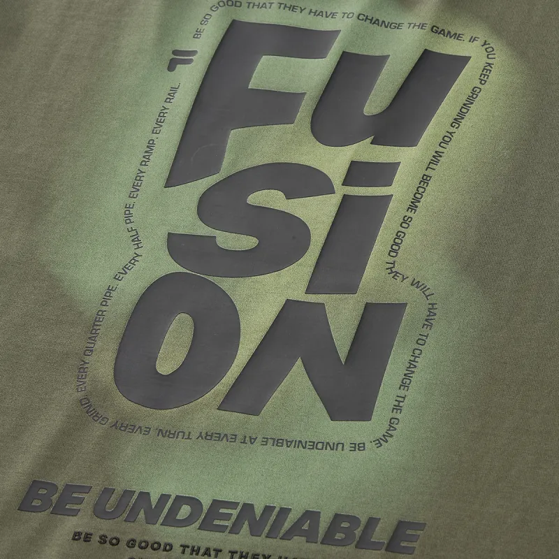 FILA FUSION WORKWEARFILA FUSION X T Shirt Men's Gray Wheel Green-2