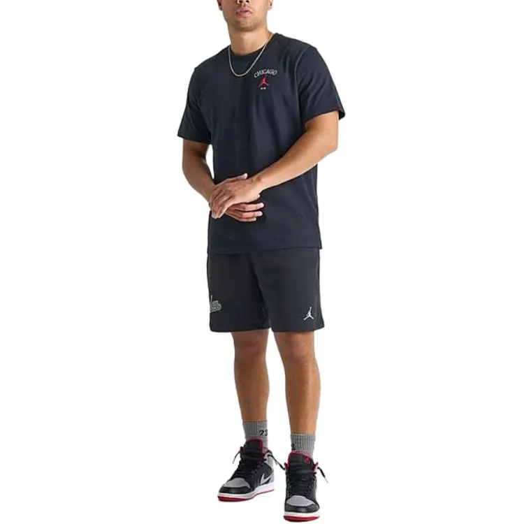Jordan T Shirts Men Black-3