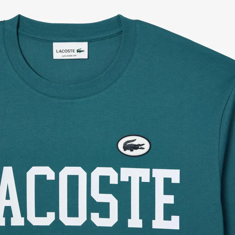 LACOSTE T Shirts Men Green-4